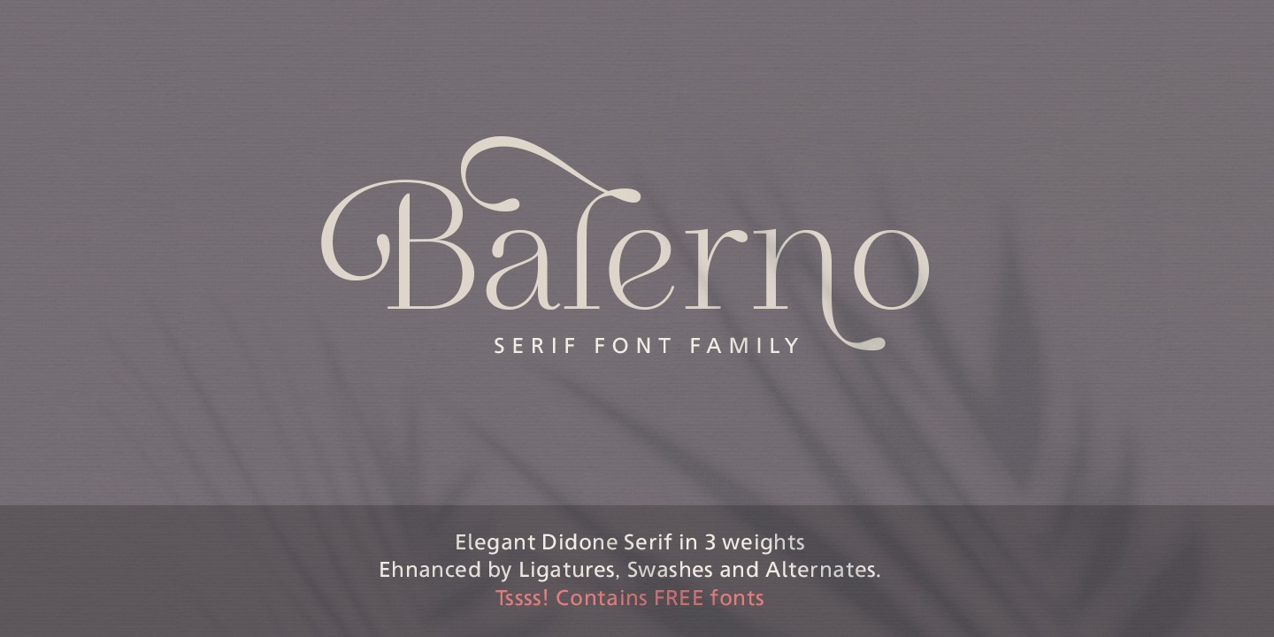 Пример шрифта Balerno Serif